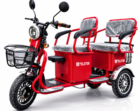 Карго четириместна електрическа триколка TS-005.3 1400W Нов модел 2026